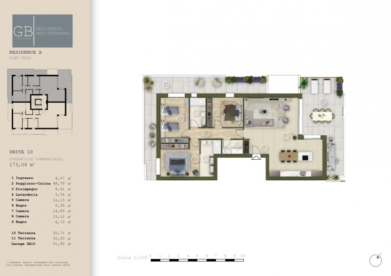 Nuovo contesto residenziale, palazzina in costruzione con soluzioni studiate nel minimo dettaglio...