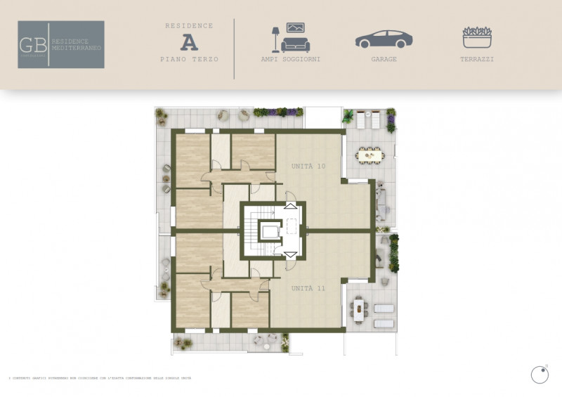 Nuovo contesto residenziale, palazzina in costruzione con soluzioni studiate nel minimo dettaglio...