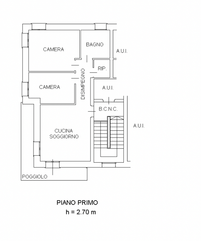 NUOVO BICAMERE al piano primo ed ultimo in piccola palazzina di sole 4 unità, nel cuore del quart...