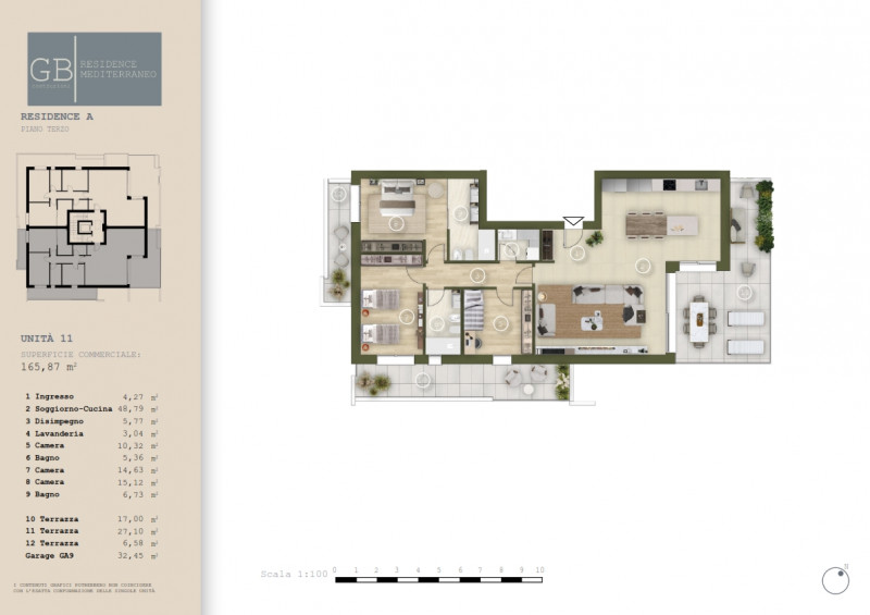 Nuovo contesto residenziale, palazzina in costruzione con soluzioni studiate nel minimo dettaglio...