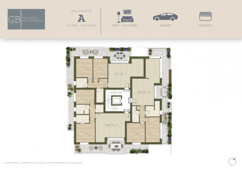 Nuovo contesto residenziale, palazzina in costruzione con soluzioni studiate nel minimo dettaglio...