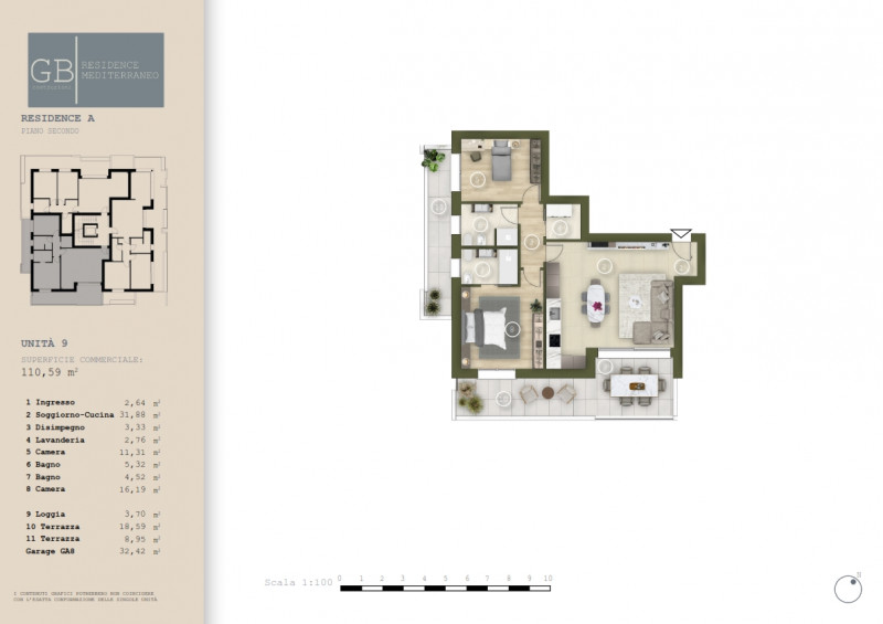 Nuovo contesto residenziale, palazzina in costruzione con soluzioni studiate nel minimo dettaglio...