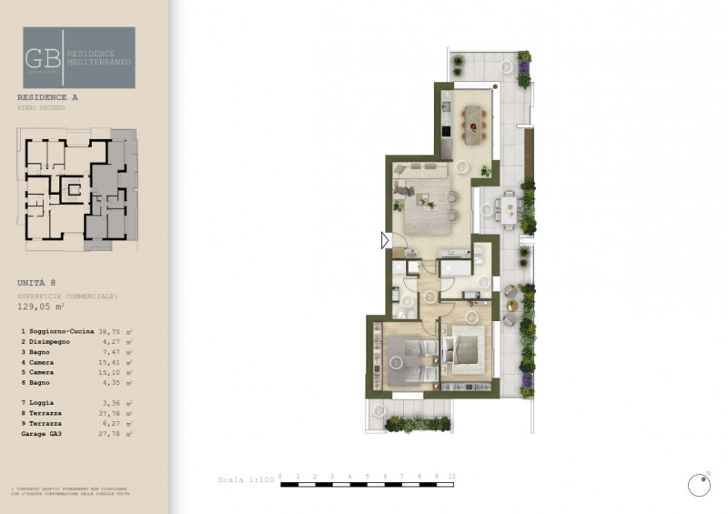 Nuovo contesto residenziale, palazzina in costruzione con soluzioni studiate nel minimo dettaglio...