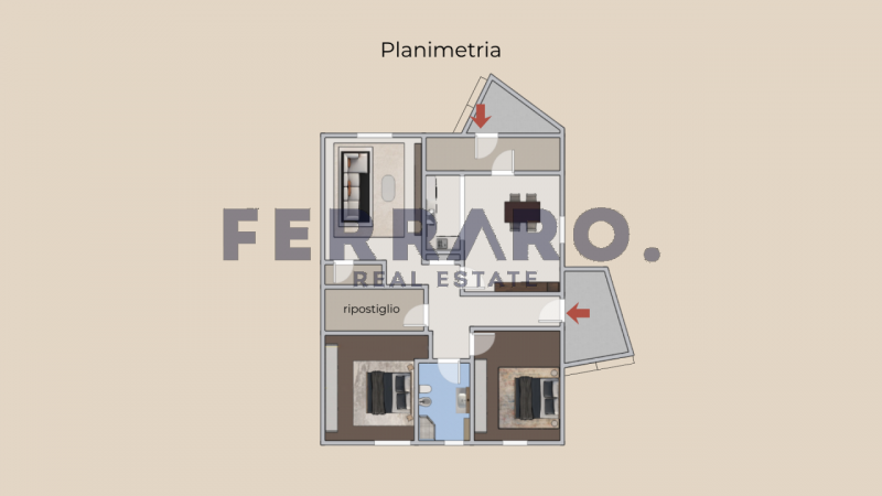 Treviso, Santa Maria del Rovere. Codice AV26.

In posizione strategica, a pochi passi dal futuro ...