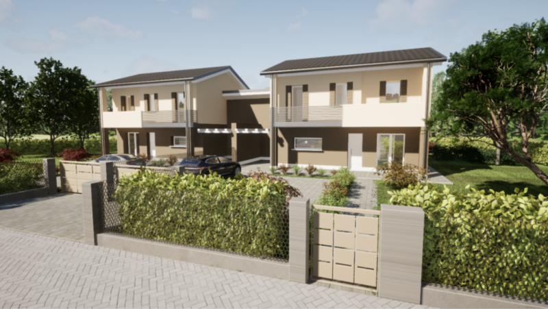 MORTISE Porzione di bivilla completamente indipendente essendo collegata all'altra porzione solam...