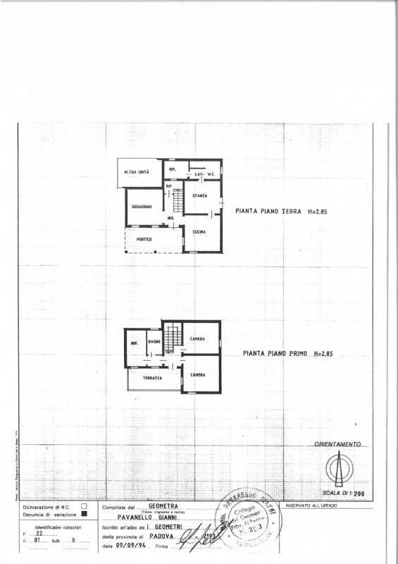 Albignasego, in località Carpanedo, proponiamo una casa singola disposta su due piani, di Mq 160 ...