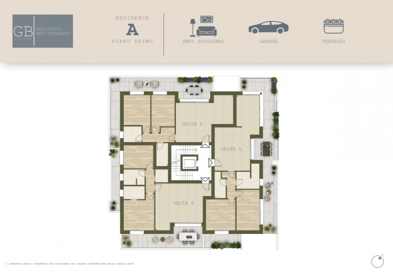 Nuovo contesto residenziale, palazzina in costruzione con soluzioni studiate nel minimo dettaglio...