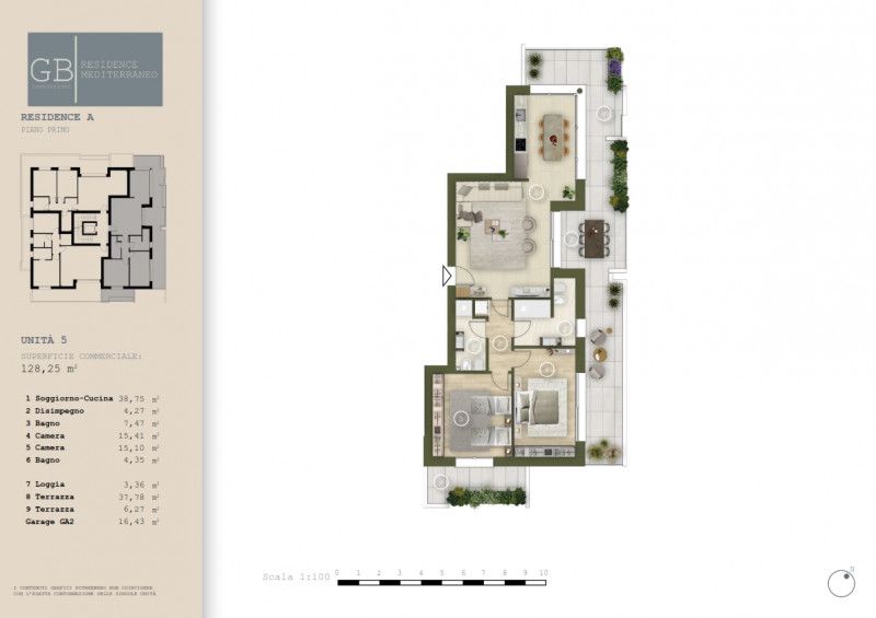 Nuovo contesto residenziale, palazzina in costruzione con soluzioni studiate nel minimo dettaglio...