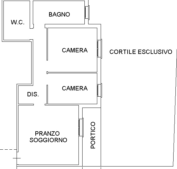 COMPOSIZIONE:
Proponiamo in vendita interessante appartamento al piano terra, attualmente a reddi...