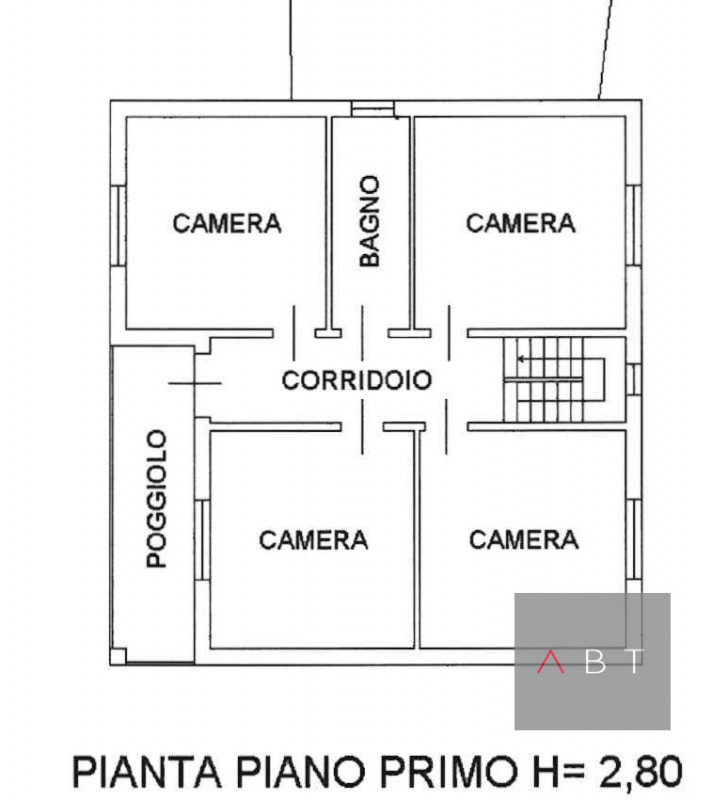 Casa singola composta di: ingresso, soggiorno, cucina, cantina, quattro camere, centrale termica,...