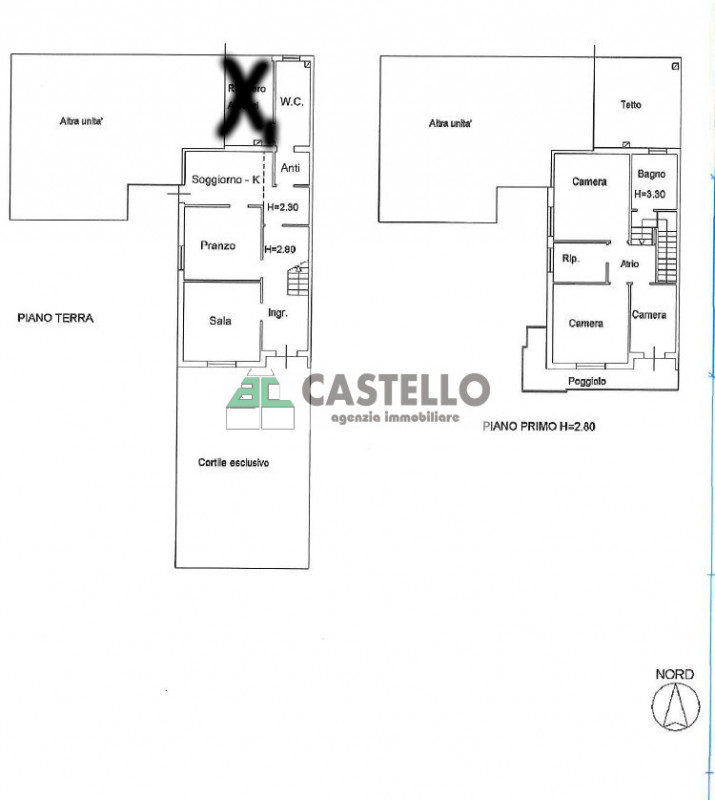 Campodarsego zona Bosco del Vescovo proponiamo in esclusiva porzione centrale di trifamiliare, li...