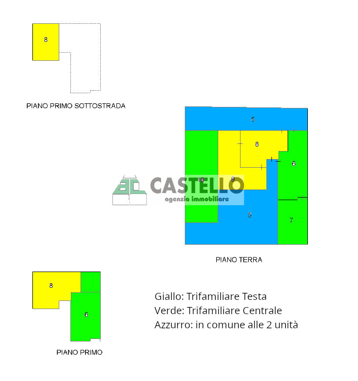 Campodarsego zona Bosco del Vescovo proponiamo in esclusiva 2 porzioni di trifamiliare, con acces...