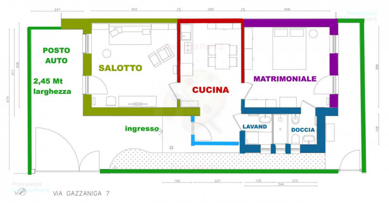 Ospedale e Scuole, prossimo al parco sul fiume.  Per coppia, non per famiglie tre soggetti. Ristr...