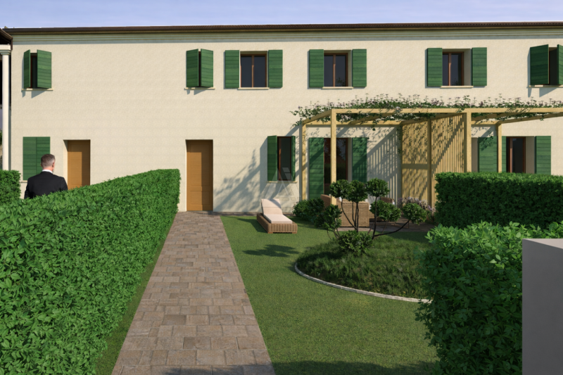 Proponiamo in vendita villetta a schiera di testa di nuova realizzazione, con giardino privato e ...