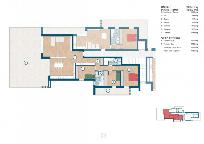 Attico Teolo (PD) Vista Colli Euganei località Treponti €. 310.000, ultimo piano terrazzo 102 mq
...