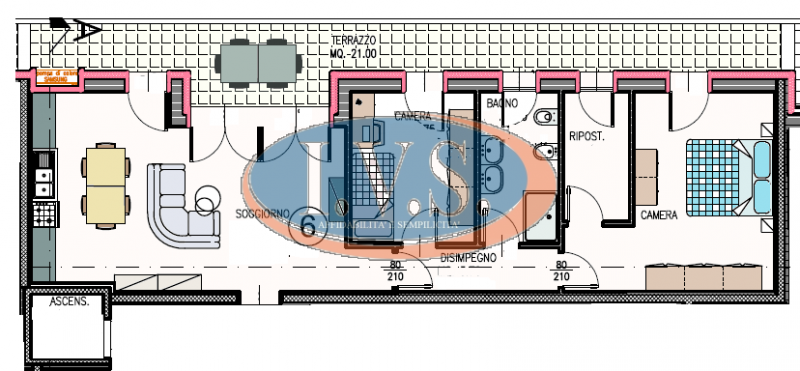 MONTEGALDA (VI): In tranquilla zona residenziale vendesi appartamento BICAMERE al primo piano in ...