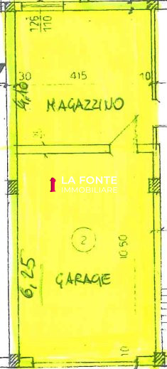 VILLATORA DI SAONARA - GARAGE  di mq. 26 con MAGAZZINO ADIACENTE di mq. 17. Zona vicino imbozzo a...