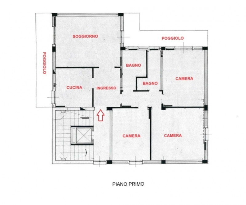 APPARTAMENTO TRICAMERE CON DUE BAGNI, CUCINA SEPARATA E GARAGE IN VENDITA A VICENZA OVEST:-Rif. 8...