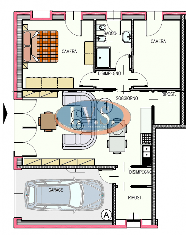 MONTEGALDA (VI) in un contesto di nuova costruzione proponiamo BICAMERE al piano terra, immerso n...