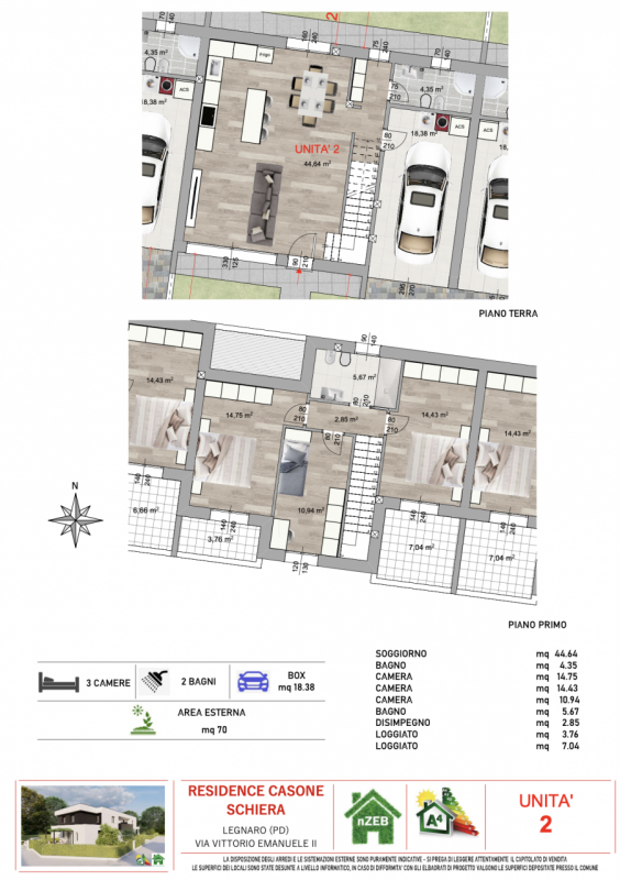 Situate nel Comune di Legnaro, nella frazione di Casone, alle porte di Saonara e quindi molto com...