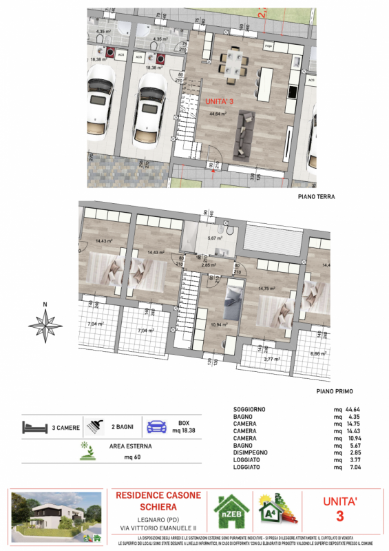 Situate nel Comune di Legnaro, nella frazione di Casone, alle porte di Saonara e quindi molto com...