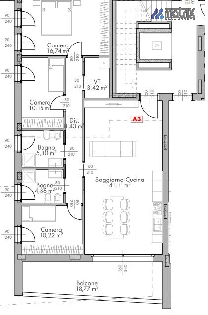 Appartamento Dolo Ve, 3 camere 2 bagni Nuova costruzione. NO GAS.

" Residence Limitless" nella Z...