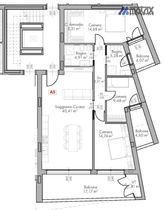Appartamento Dolo Ve, 3 camere 2 bagni Nuova costruzione. NO GAS.

" Residence Limitless" nella Z...