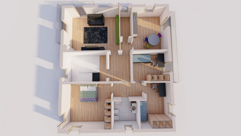 Interno di Viale della Pace, in contesto di 3 Unità immobiliari, al secondo ed ultimo piano spazi...