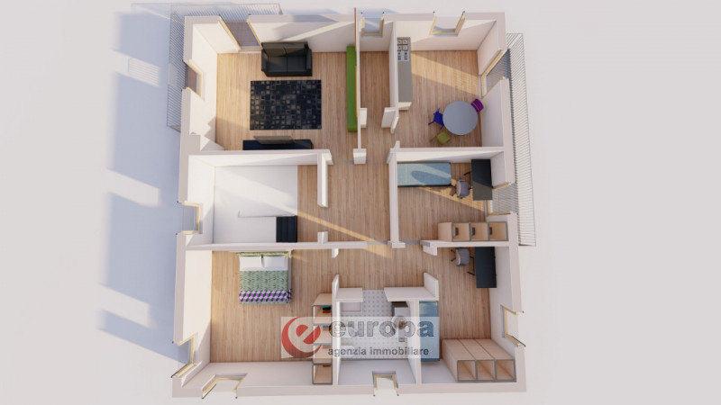 VICENZA EST, laterale interna di Viale della Pace, in una palazzina di sole 3 abitazioni sovrappo...