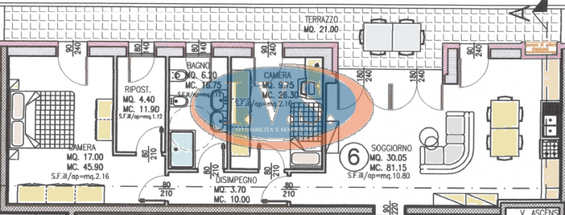 MONTEGALDA (VI): In tranquilla zona residenziale vendesi appartamento BICAMERE al primo piano in ...