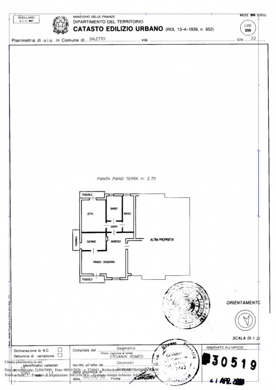 Nel cuore di Saletto, frazione del Comune di Borgo Veneto, proponiamo un appartamento che unisce ...