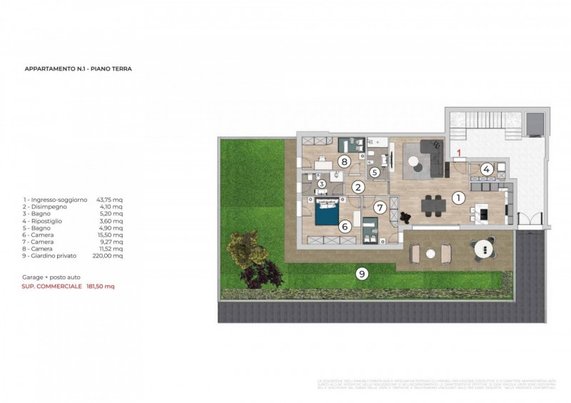 In una zona residenziale tranquilla e ben servita di Brusegana, comoda a tutti i principali servi...
