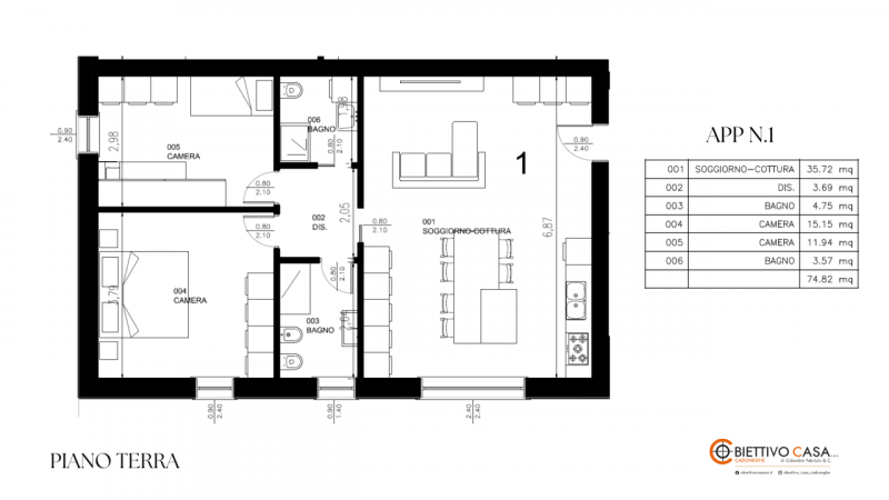 VIGODARZERE, RIF SCA01. In Residenza Aida, sono disponibili due appartamenti al piano terra dotat...