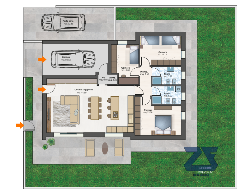 Proponiamo in vendita una splendida villetta unifamiliare indipendente sviluppata su un unico pia...