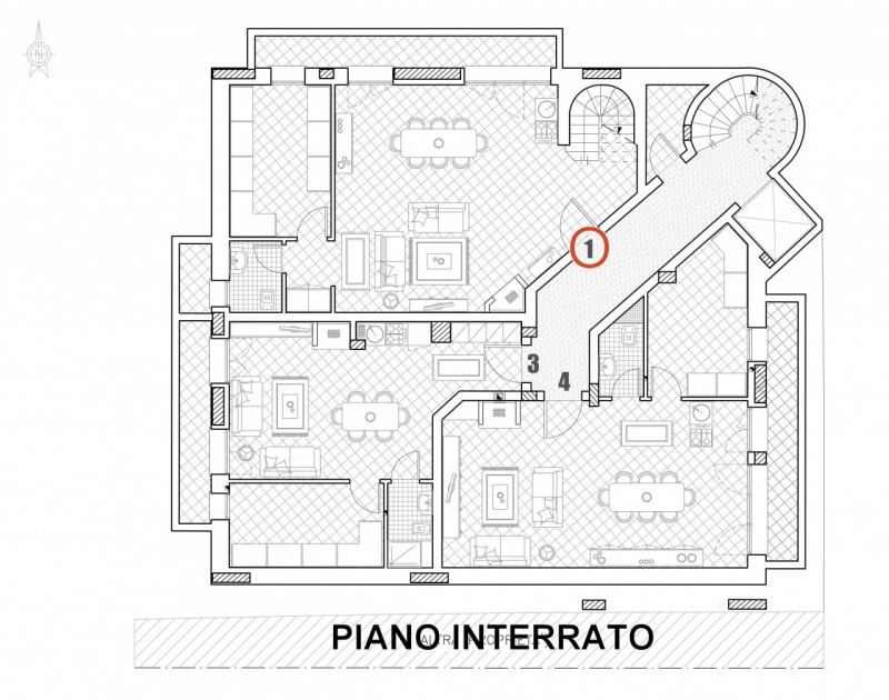 NUOVO DUPLEX 3 CAMERE VIC.ZE OSPEDALI €.728.000 tratt. - rif.ZA26-1
Appartamento n° 1 da 281 mq c...