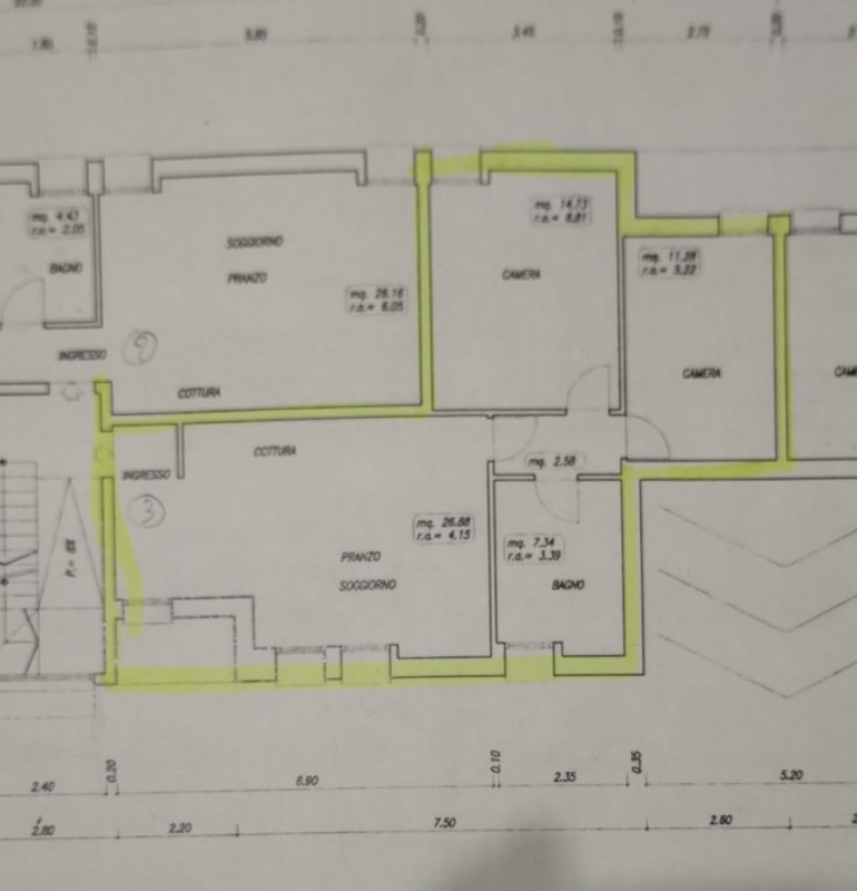 (PER INFO VITTORIO 3517343301) Proponiamo in vendita un accogliente appartamento trilocale di cir...