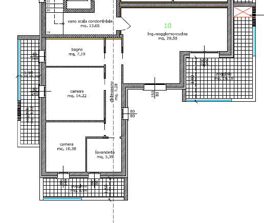 Presentiamo un elegante appartamento trilocale in vendita, situato all'interno di un moderno cond...