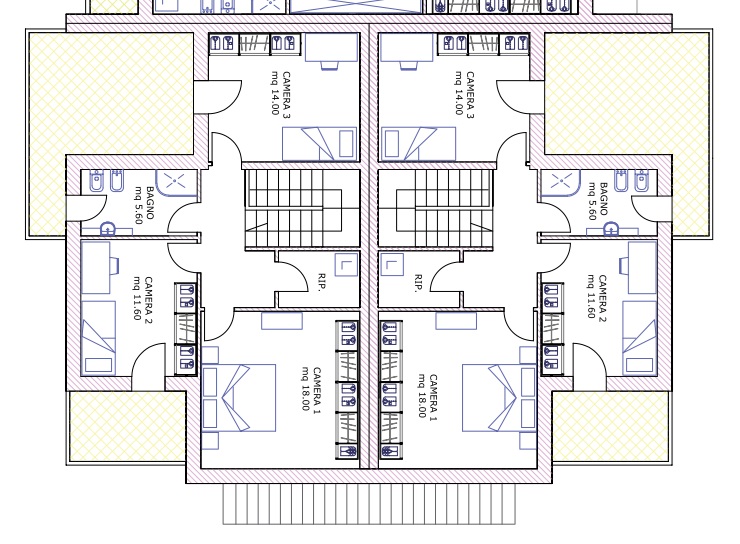 COMPOSIZIONE:
Proponiamo in vendita trifamiliare di nuova costruzione allo stato di grezzo avanza...
