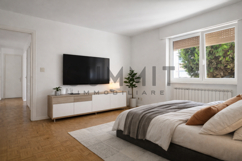 SCHIO - SS. TRINITA': In piccola palazzina di sole cinque unità proponiamo ampio BICAMERE al pian...