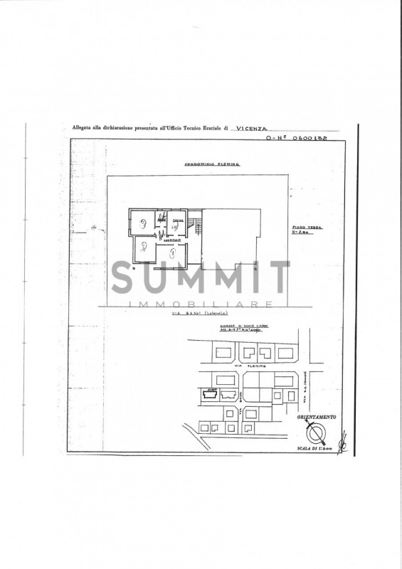 SCHIO - SS. TRINITA': In piccola palazzina di sole cinque unità proponiamo ampio BICAMERE al pian...