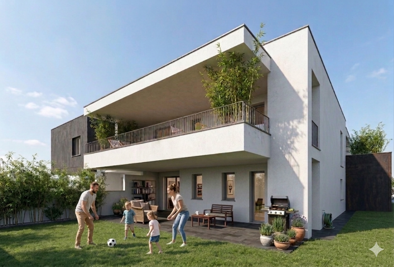 Di prossima costruzione, si propongono in prenotazione nuovi appartamenti posti al piano terra, s...