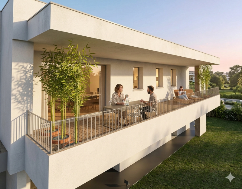 Di prossima costruzione, si propongono in prenotazione nuovi appartamenti posti al piano primo e ...