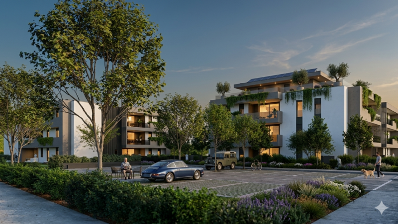 In quartiere residenziale moderno e tranquillo, a due passi da tutti i servizi e comodi all'ingre...