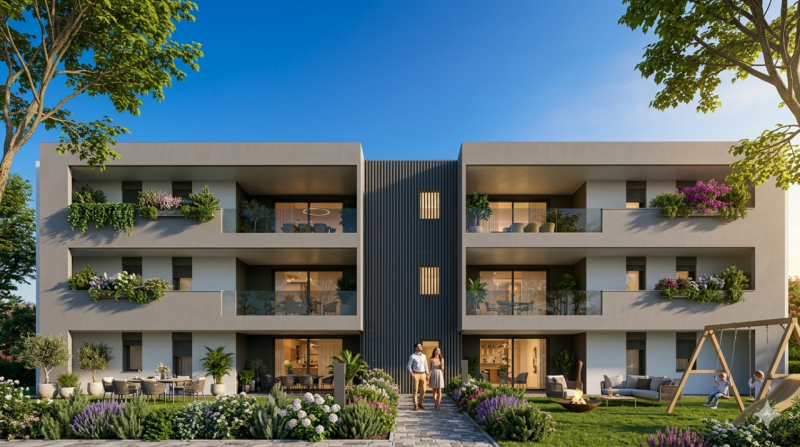 In quartiere residenziale moderno e tranquillo, a due passi da tutti i servizi e comodi all'ingre...