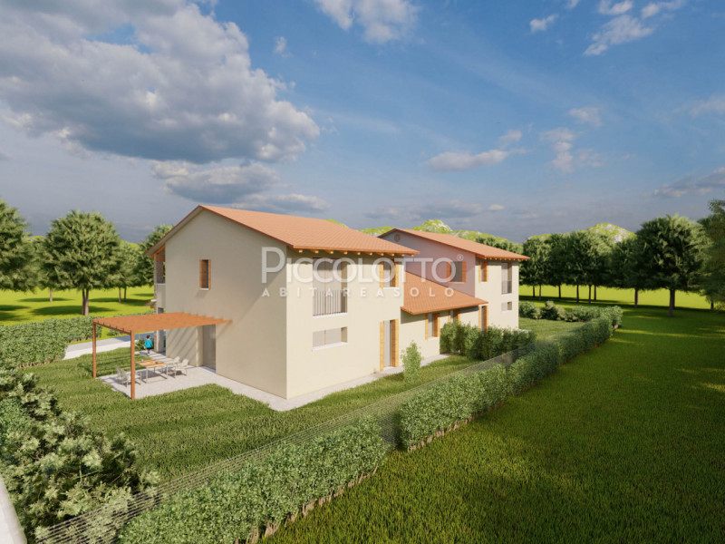 Rif. V5461 - Castelcucco, villetta bifamiliare in vendita in piacevole contesto con splendida vis...