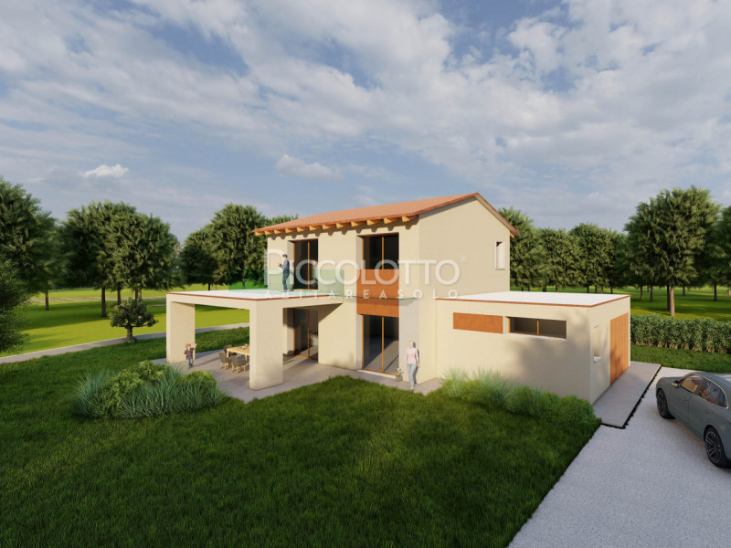 Rif. V5462 - San Zenone degli Ezzelini, villetta singola in vendita in tranquillo contesto con pr...