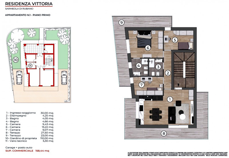 TRE CAMERE CON GIARDINO IN FASE DI ULTIMAZIONE A SARMEOLA DI RUBANO €.365.000 rif.CL530

Proponia...
