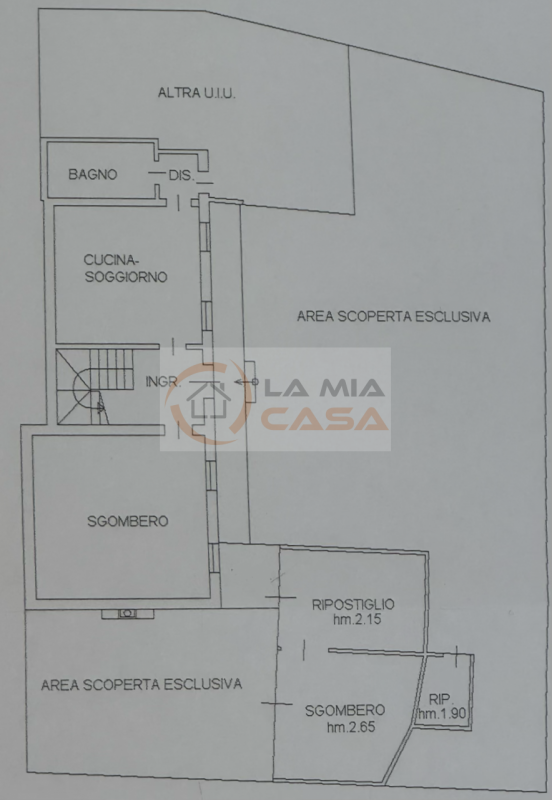 Polverara - proponiamo abitazione a schiera di testa da ristrutturare con ampio giardino privato ...
