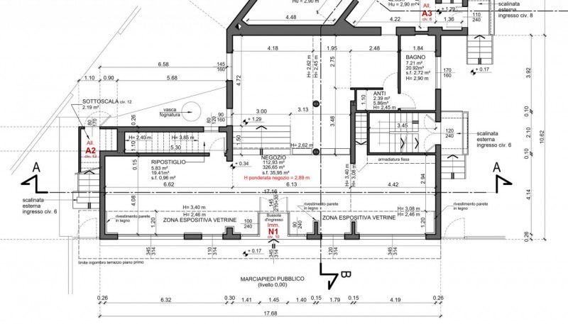 Nel vivace quartiere di BRUSEGANA, a Padova, proponiamo in vendita un ampio negozio di circa 150 ...