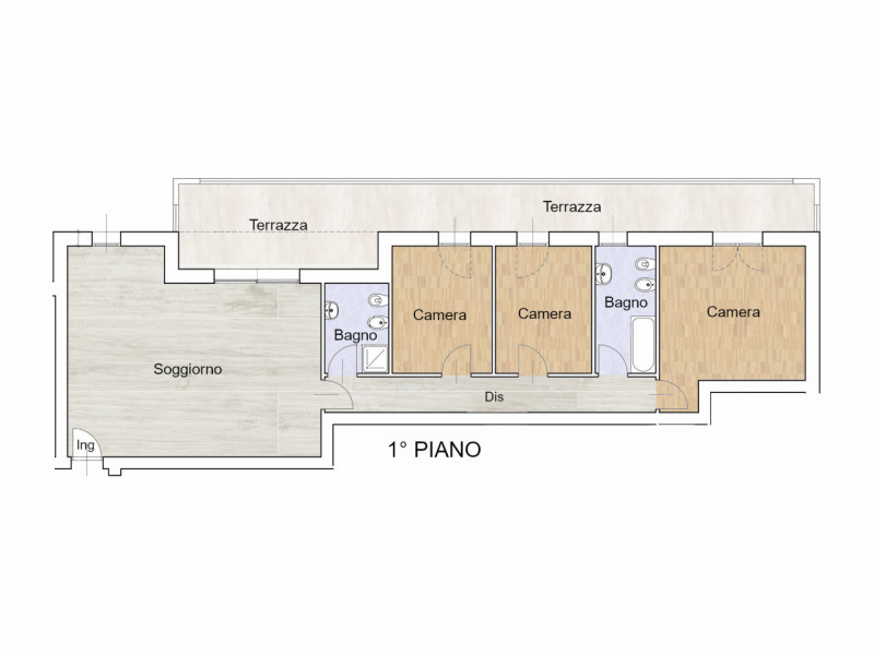 VIGODARZERE  - RIF.: MR008O4B
APPARTAMENTO AMPI TERRAZZI - NUOVO - FINITURE PERSONALIZ - CL. ENER...
